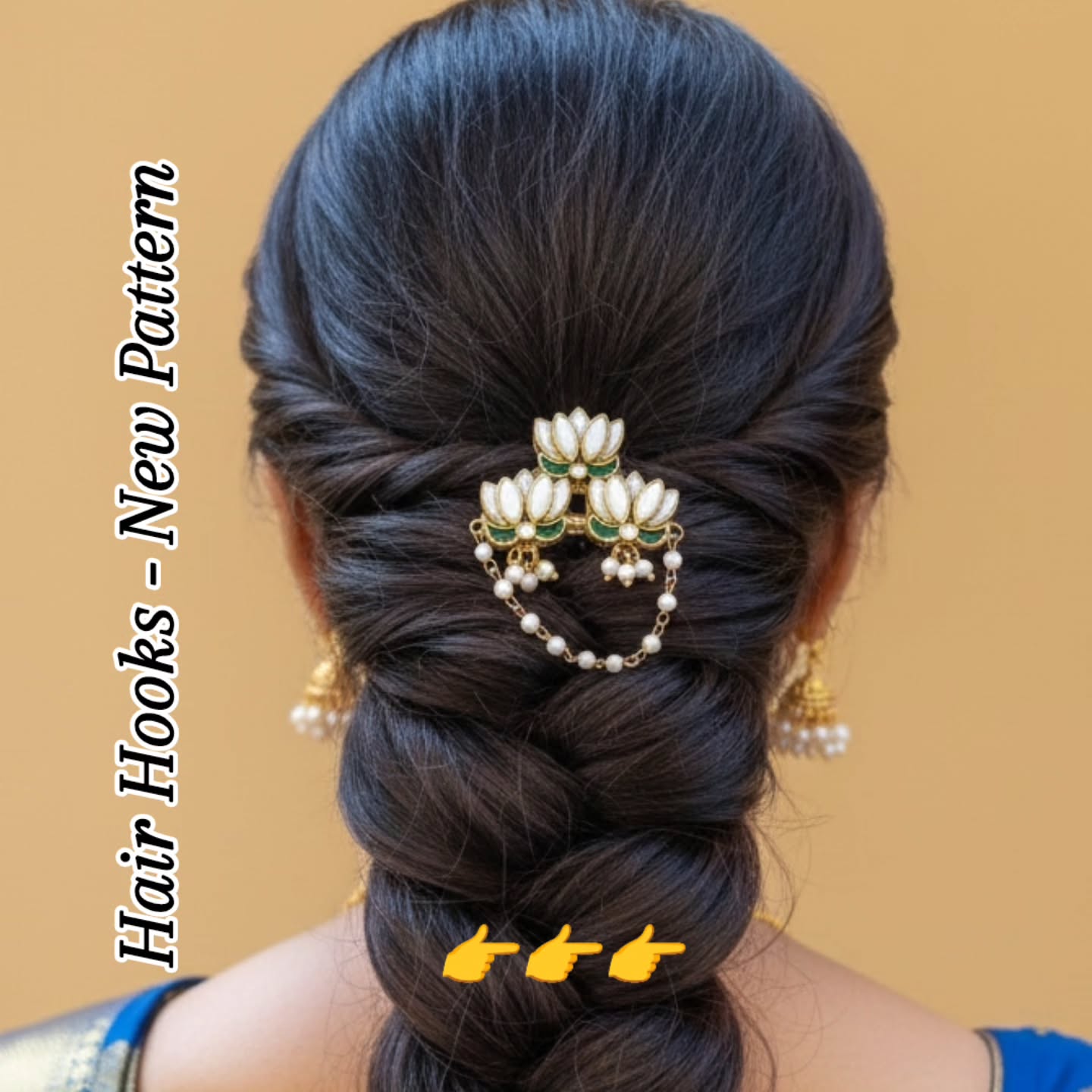 Trending "Hair Hooks" - Layered Lotus Design - Different Colors
