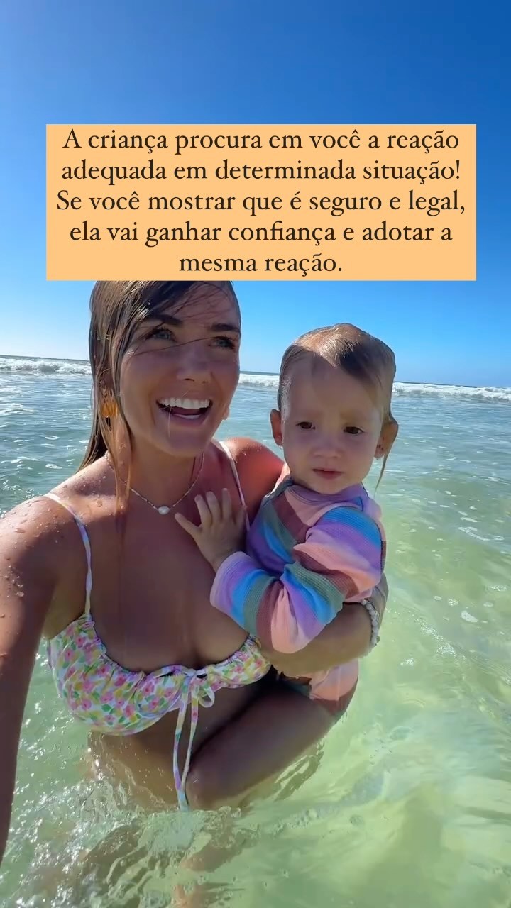 A forma como você lida com a vida reflete diretamente no seu filho. 🌊💙